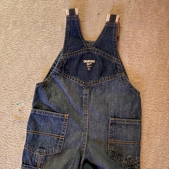 OSHKOSH overall shorts.  100% cotton.  24M - Picture 4 of 4